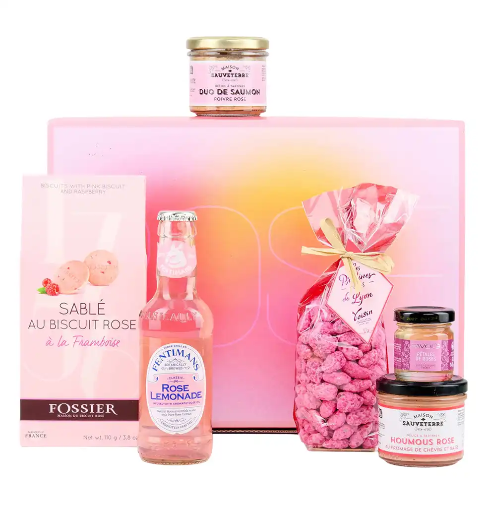 Blush Delights: A Rosy Celebration in a Box