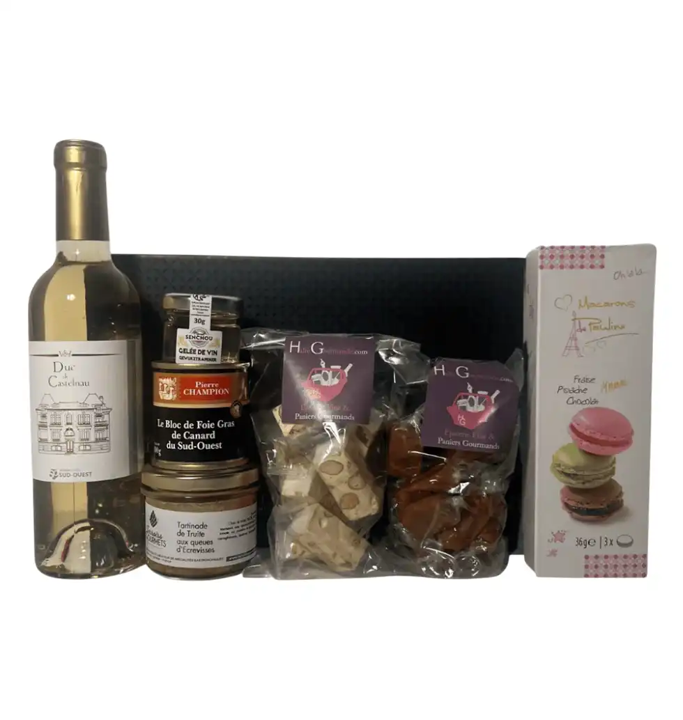 Luxurious French Macarons & Treats Box