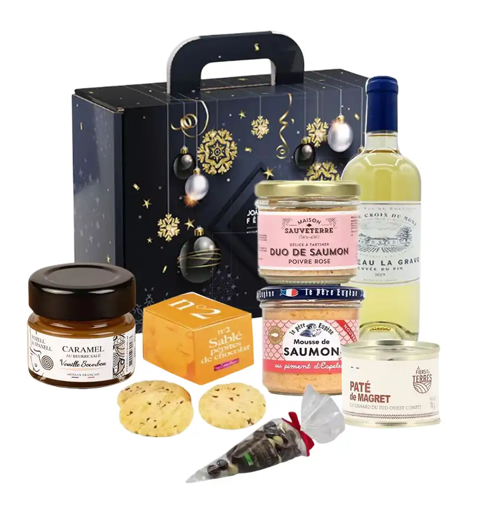 Elegant Christmas Feast Basket
